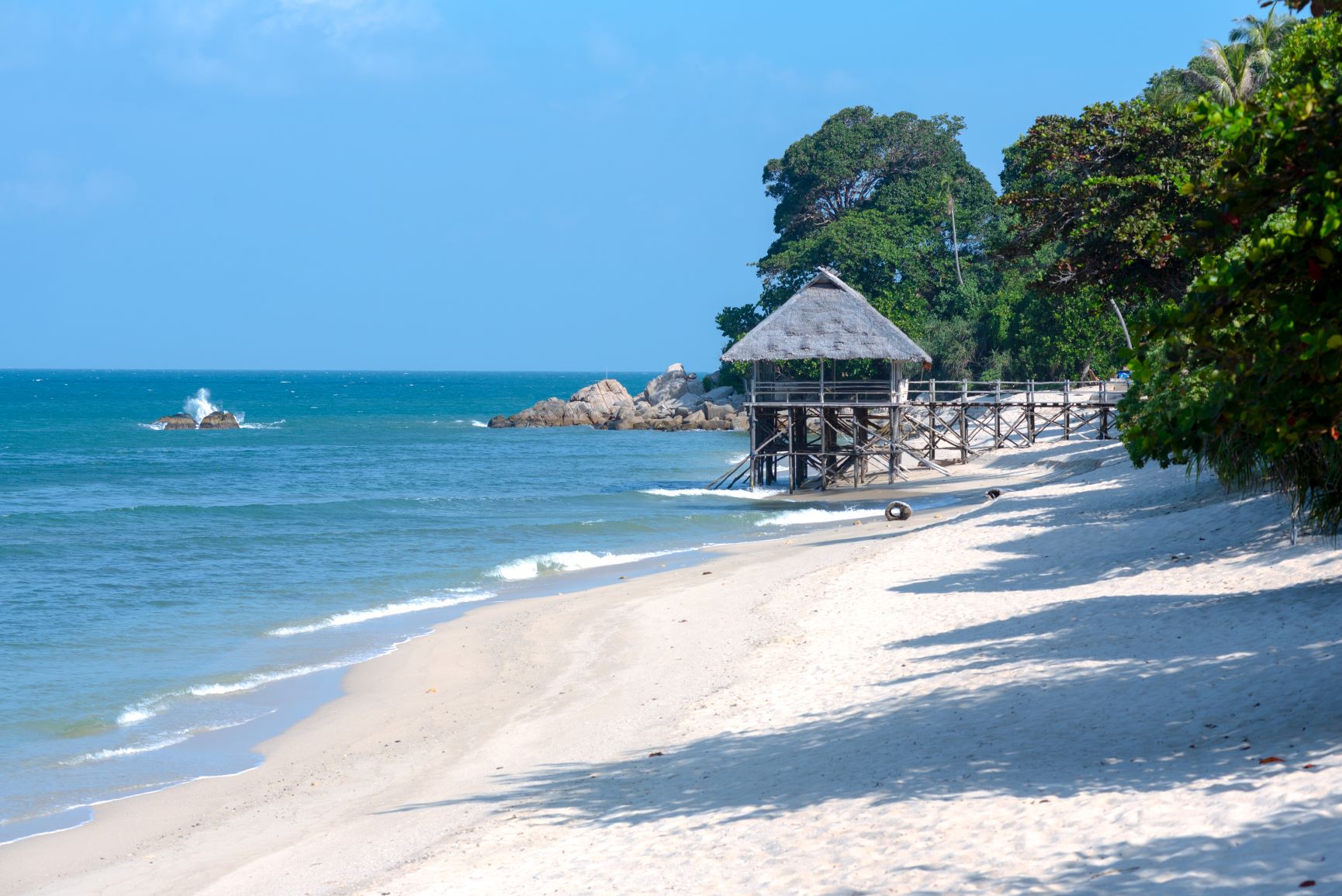Trikora Beach Aerial View